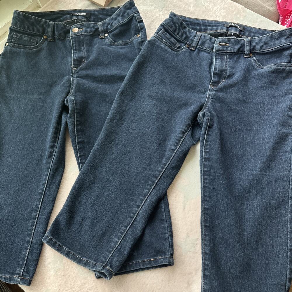d jeans size 6 Dark Wash Capri Perfect For Summer (set Of 2) Womens
